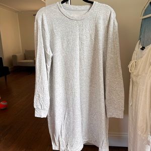 Loud & grey crewneck sweater dress
